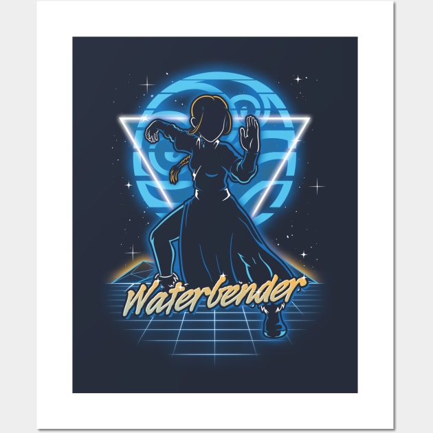 Retro Waterbender Wall Art by Olipop